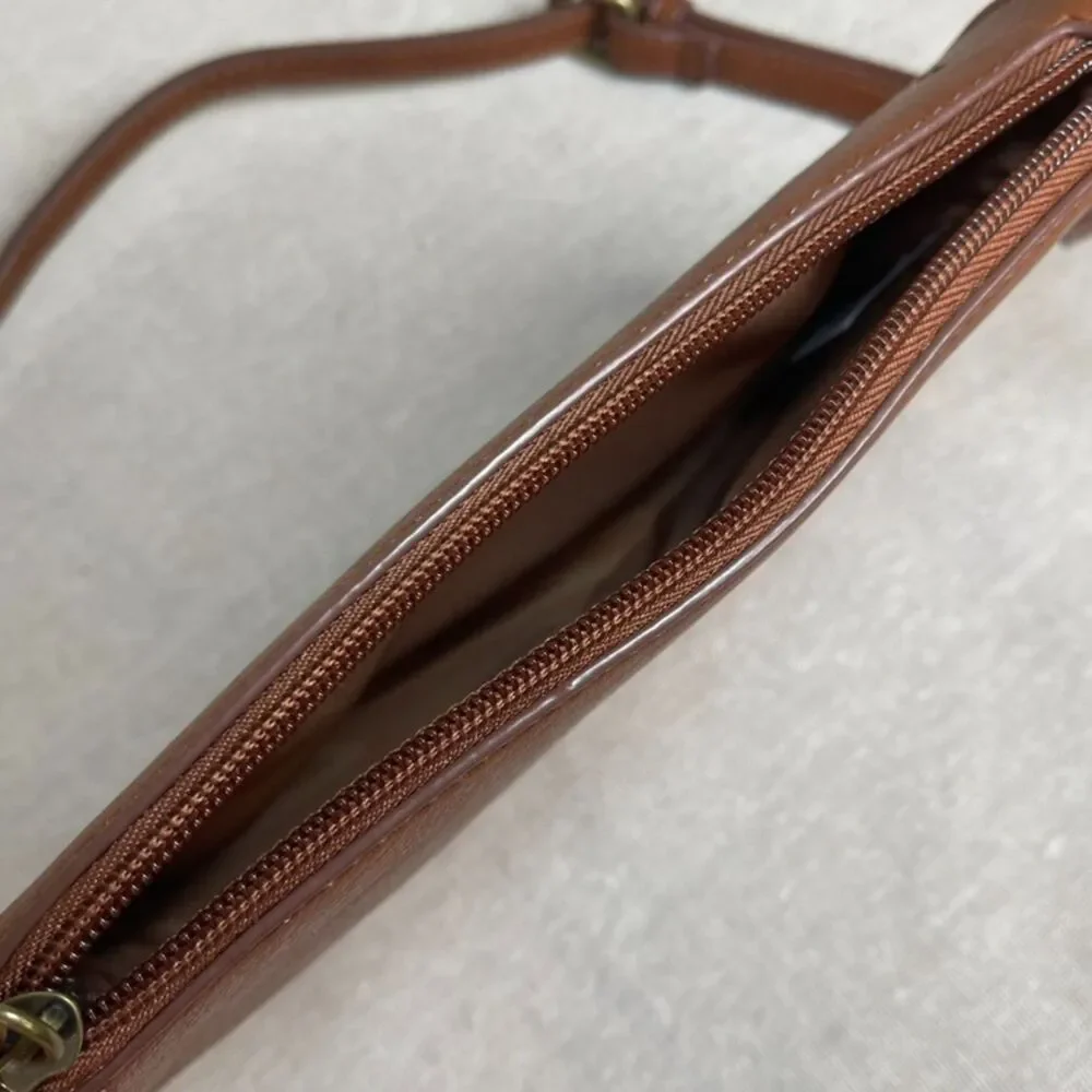 Sonoma | Cognac Brown Vegan Leather Barlow Crossbody Bag